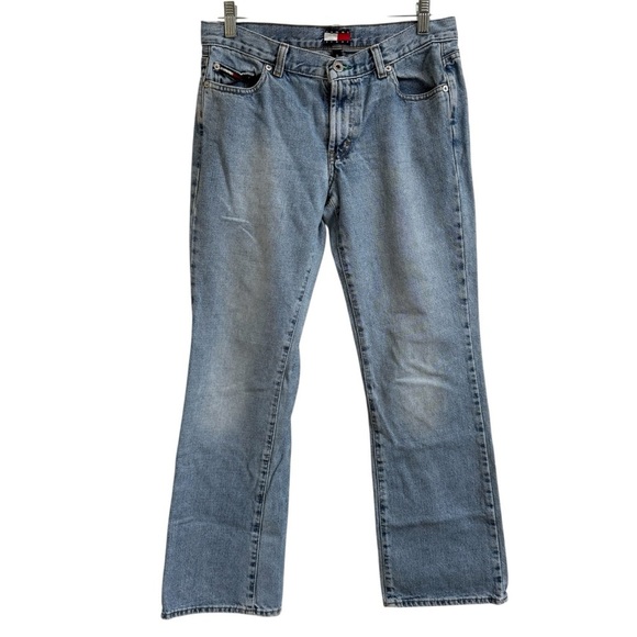 Tommy Hilfiger Jeans Vintage Y2K 2002 UAV UAV Tomboy Bootcut Denim Womens Size 9 - Picture 1 of 15